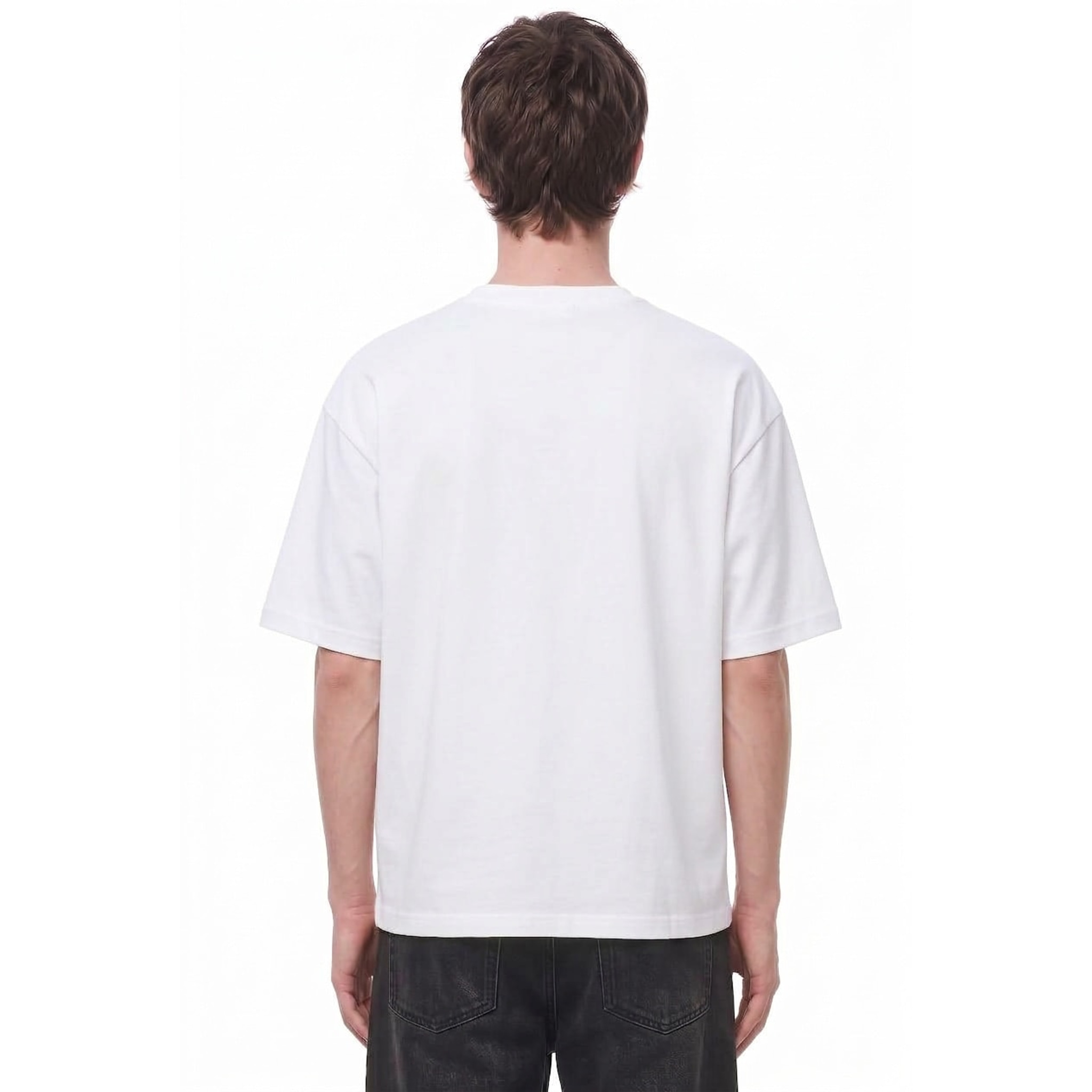 Hatch Rebel Chord Graphic Tee — Back · White