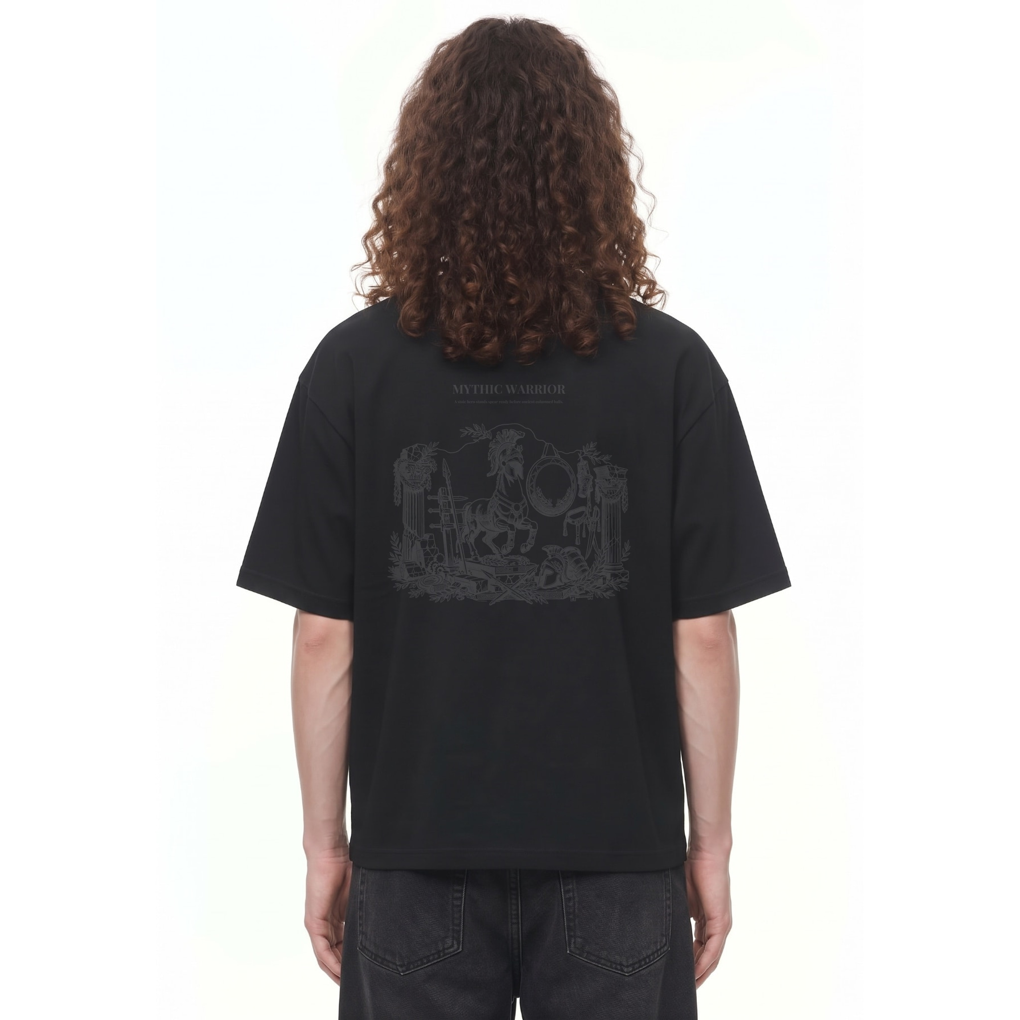 Empire Bushido Mythic Graphic Tee — Back · Black