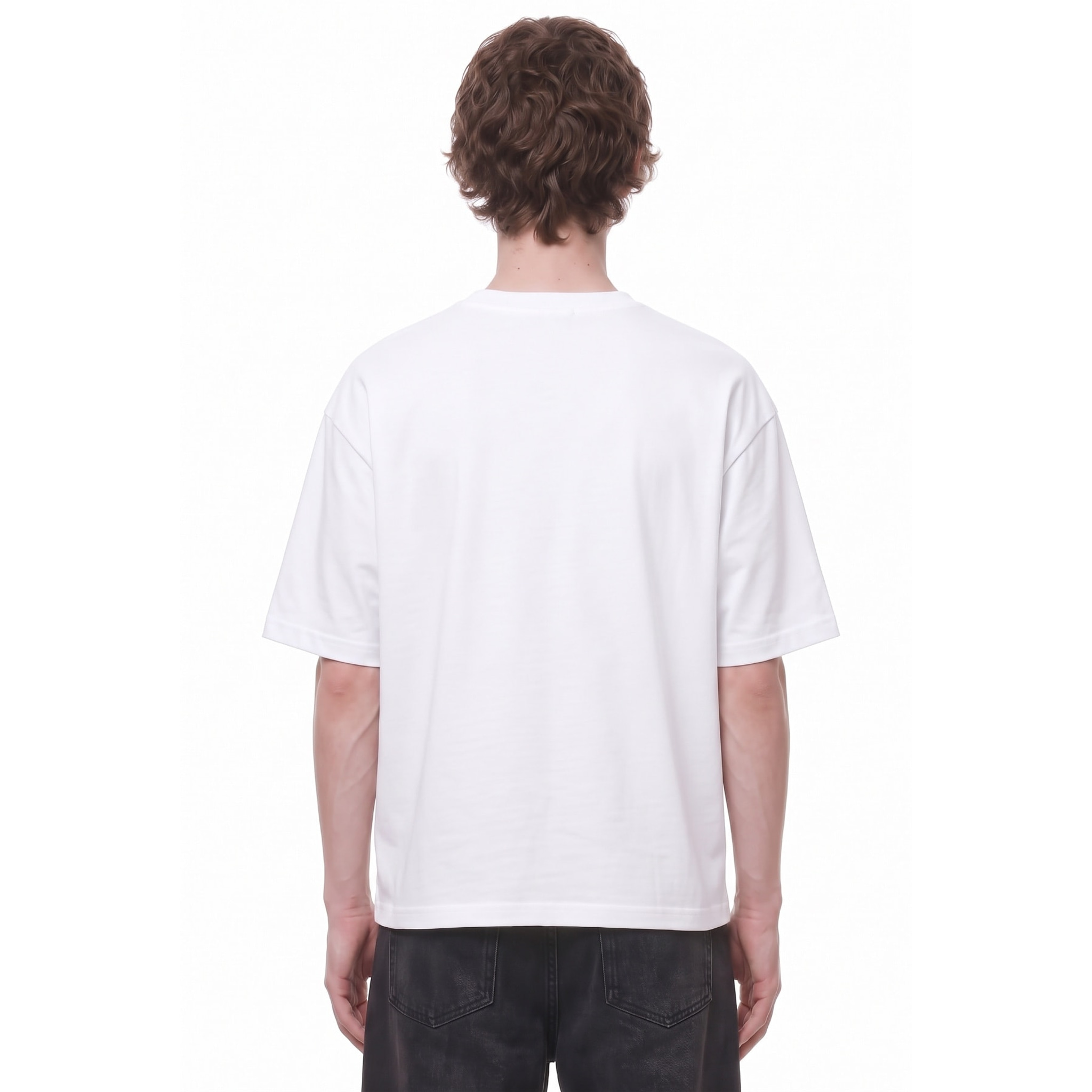 Spiral Warrior Lion Graphic Tee — Back · Black