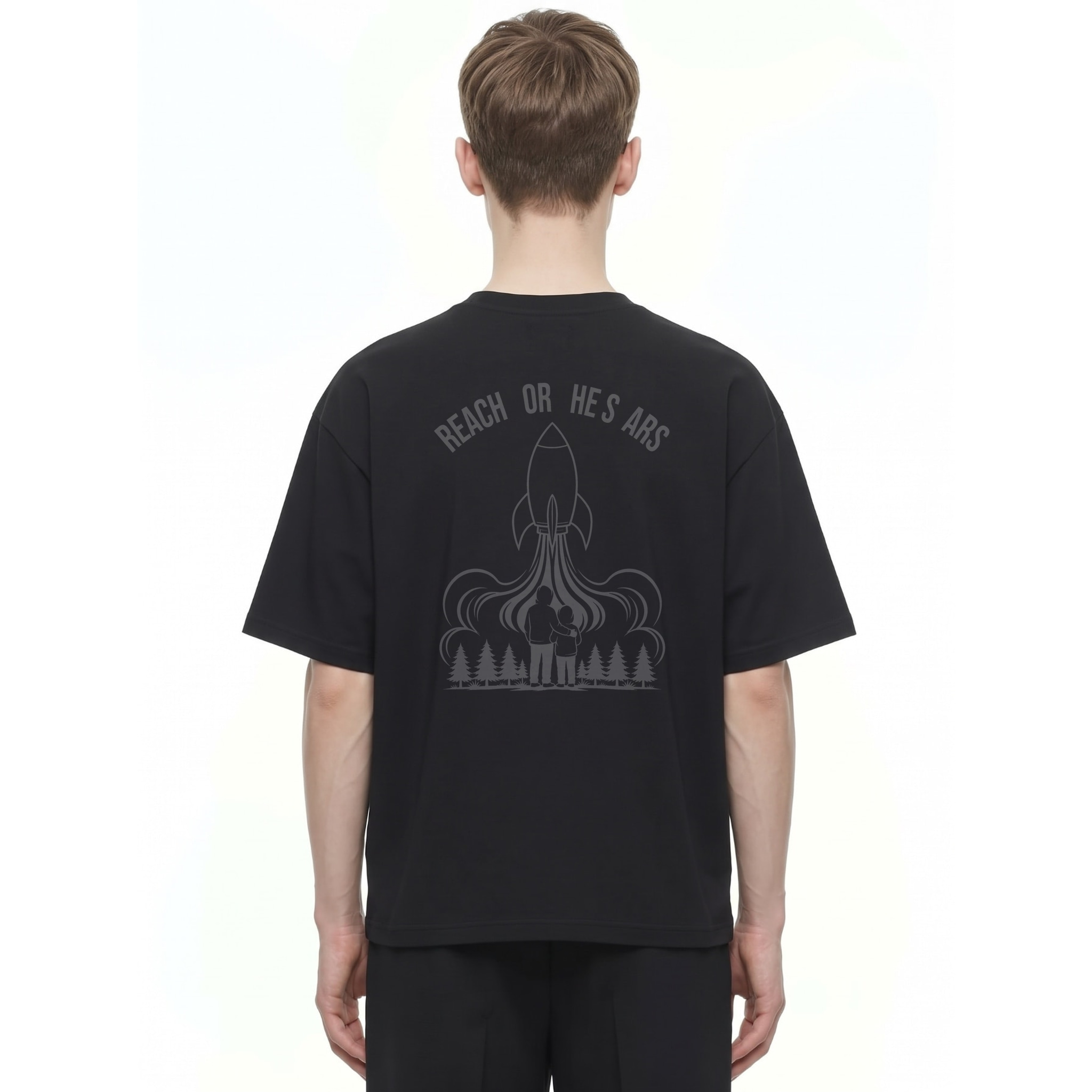 Cosmic Dreams Infinite Tee — Back · Black
