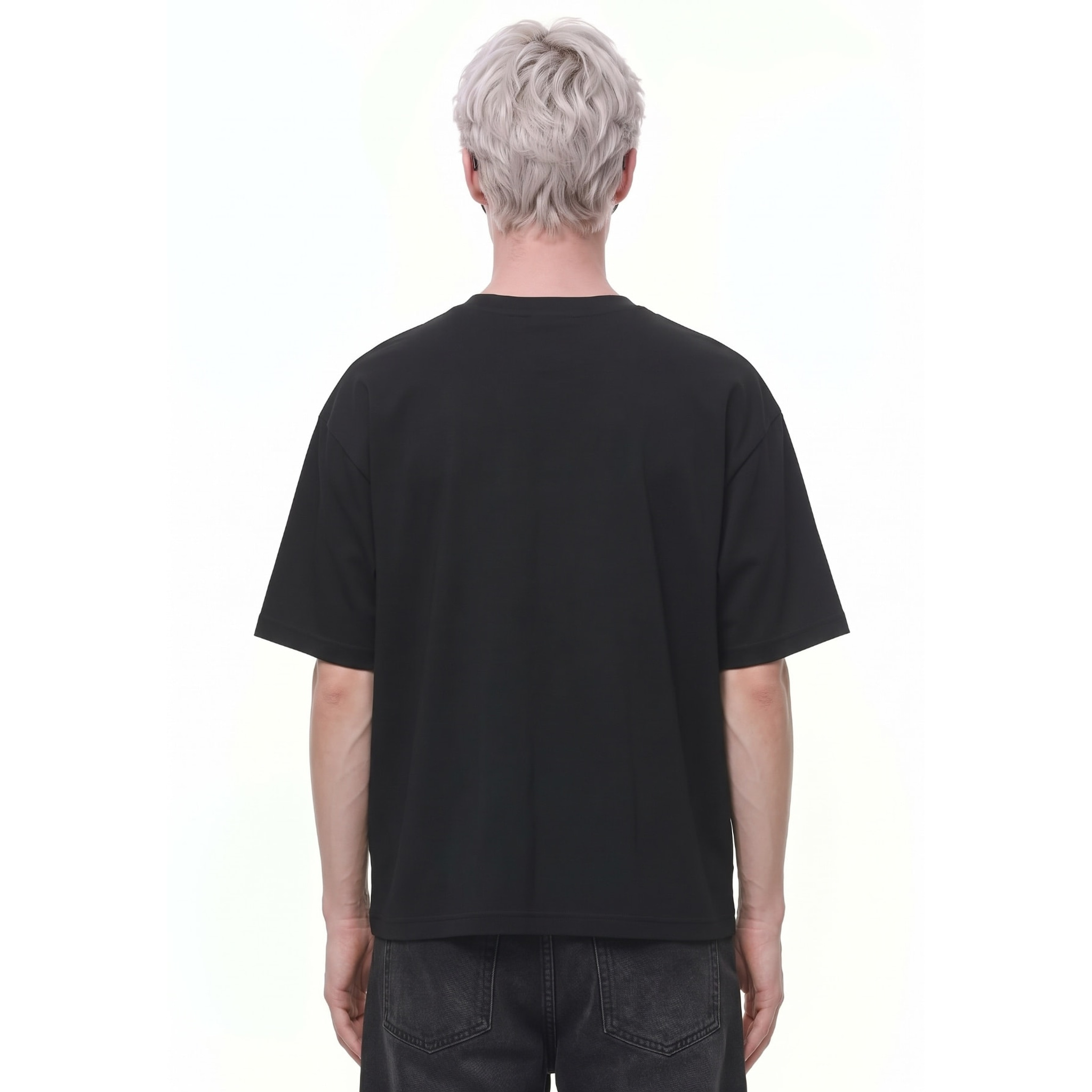 Ride the Edge Skateboard Graphic Tee — Back · Black